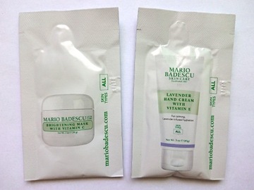 Mario Badescu Brightening Mask + Hand Cream 2x10 g