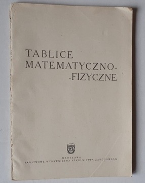 TABLICE MATEMATYCZNO-FIZYCZNE