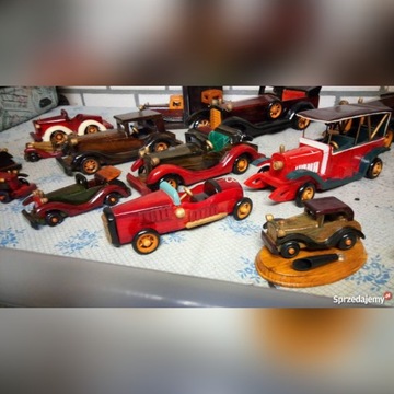  Kolekcja modeli drewnianych aut połysk