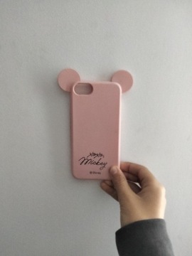 Etui na iPhone 8 różowy z uszami Disney