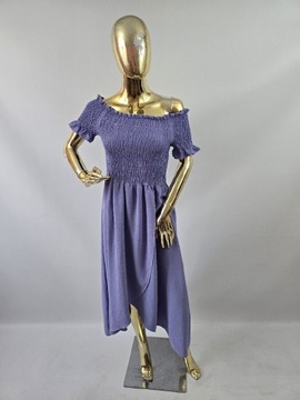 Sukienka liliowa typu hiszpanka New Collection 