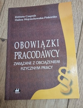 Obowiązki związane z obciążeniem fizycznym pracy