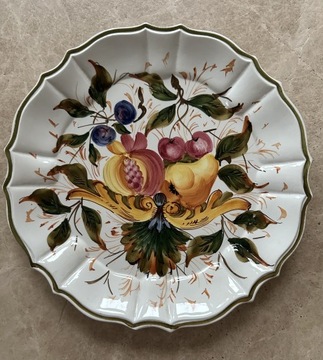 Talerz BASSANO włoska ceramika ręcznie malowana 6