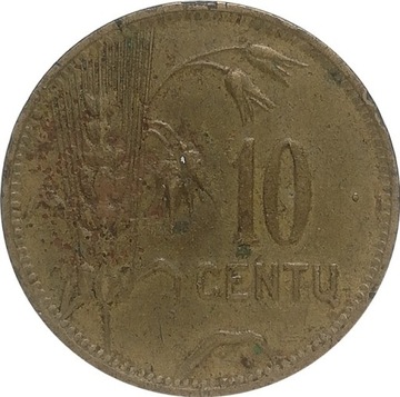 Litwa 10 centu 1925, KM#73