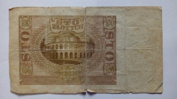 Banknot 100 złotych 1940r.