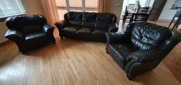 Sofa i fotele skórzane