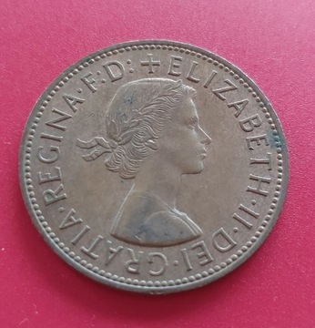Wielka Brytania UK Elżbieta II 1 pens penny 1966
