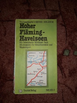 Mapa Hoher Fläming Havelseen 1977