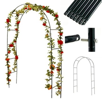 PERGOLA OGRODOWA ŁUKOWA 240 CM + KOTWY GRATIS! WYSYŁKA 24H!