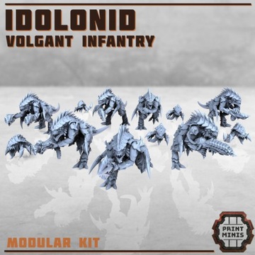 Idolonid - Volgant Infantry x7  - Print Minis 