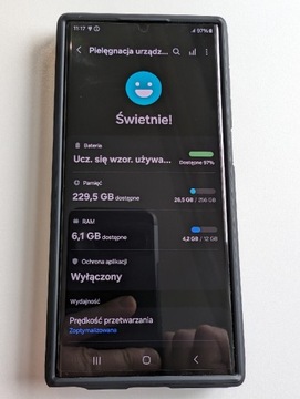 Samsung Galaxy S22 Ultra 5G 12/256GB czarny, Dual SIM, idealny stan 
