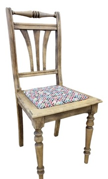 Krzesła dębowe, krzesła eklektyczne, komplet 4 szt