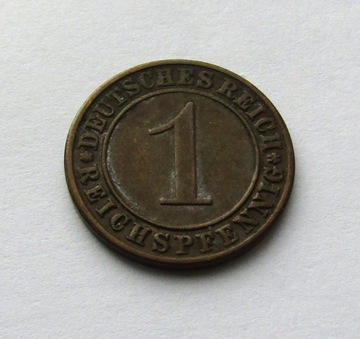 1 reichspfennig 1934A, Republika Weimarska