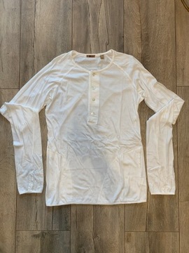 Biała koszulka z długim rękawem marki Galliano S