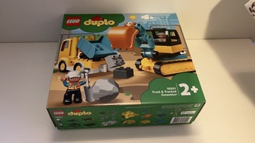 LEGO DUPLO 10931 CIĘŻARÓWKA I KOPARKA GĄSIENICOWA