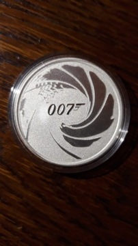 Tuvalu JAMES BOND 007 2020 1 uncja srebro 