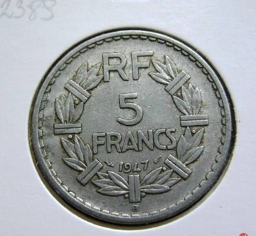 Francja 5 Frank 1947r