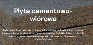 Płyta cementowo wirówa 