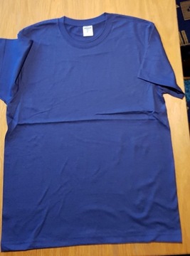 Koszulka T-shirt męski niebieski