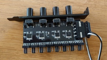 Hub Rozdzielacz Molex 8x 3 4 PIN wentylatorów PWM