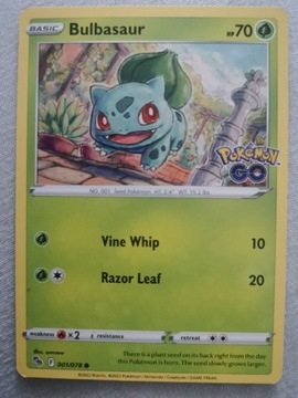 Bulbasaur 001/078 PGO / Karty Pokemon 