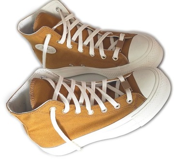 Converse CHUCK TAYLOR Trampki Wysokie MUSZTARDOWE