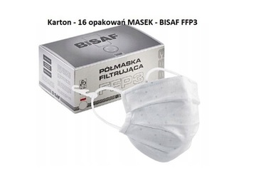 Karton - 16 opakowań MASEK - BISAF FFP3 240 szt.