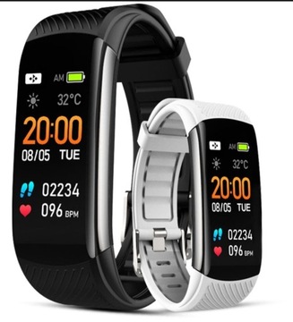 Smartband Giewont Czarny GW200-2 + Pasek Biały