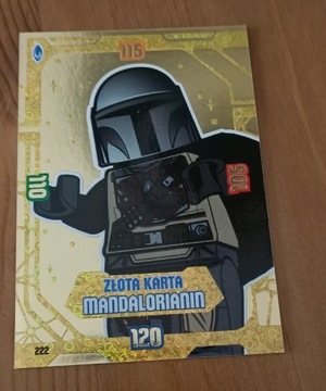 LEGO Star Wars seria 3 złota karta Mandalorianin