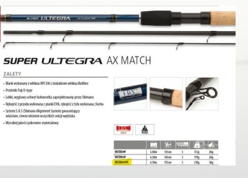 Shimano Super Ultegra 450 SPC AX Match - 4,50m do 30g