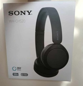 Słuchawki SONY nauszne WH-CH520 Czarny