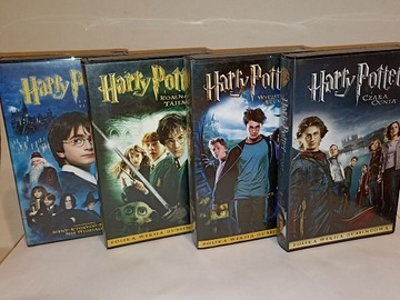 Harry Potter VHS 4 części Z ZĄBKIEM