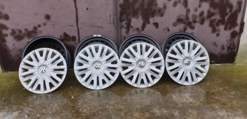 4x felgi VW 5x112 15" Oryginalne + Kołpaki