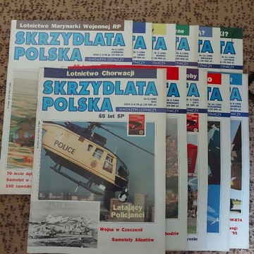 Skrzydlata Polska komplet 11 szt rok 1995