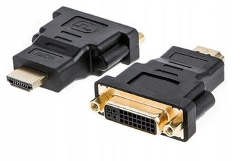 adapter przejściówka HDMI na DVI FullHD gold 