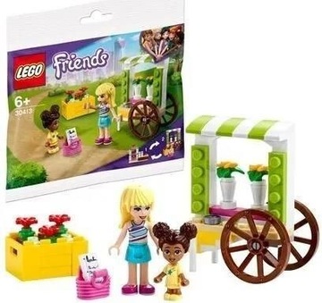 Lego Friends, Wózek z kwiatami, 30413