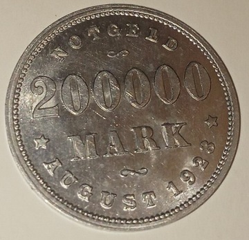 Hamburg notgeld 200000 Mark 1923