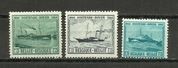 BELGIA  1946 - MI. 755/57 , statki * *