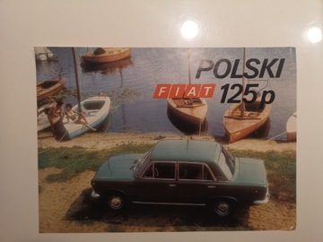 Polski Fiat 125p prospekt reklamowy 1971 PRL