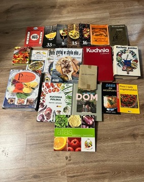 Zestaw książek kucharskich każdego rodzaju