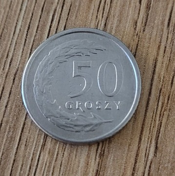 Moneta 50 groszy 1991r.