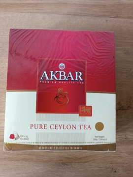 Herbata Akbar Puree Ceylon Tea 100 Torebek 