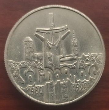 Moneta 10000 zł Solidarność 1980 - 1990