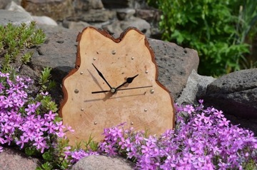 Zegar z drewna, ręcznie robiony ścienny Promocja! 