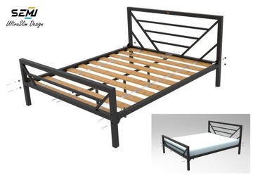 Stelaż łóżka łóżko metalowe sztywne producent loft