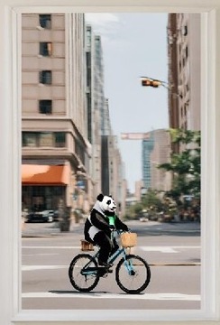 Plakat A2 59,4 x 42 cm - Panda 
