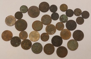Zestaw starych monet - Niemcy, Rosja