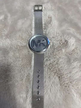 Srebrny zegarek MK