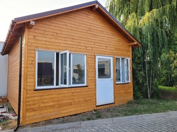 Domek drewniany wyposażony