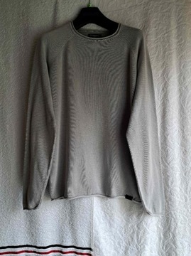 Męski szary sweter, bawełna, Primark, r.M/L